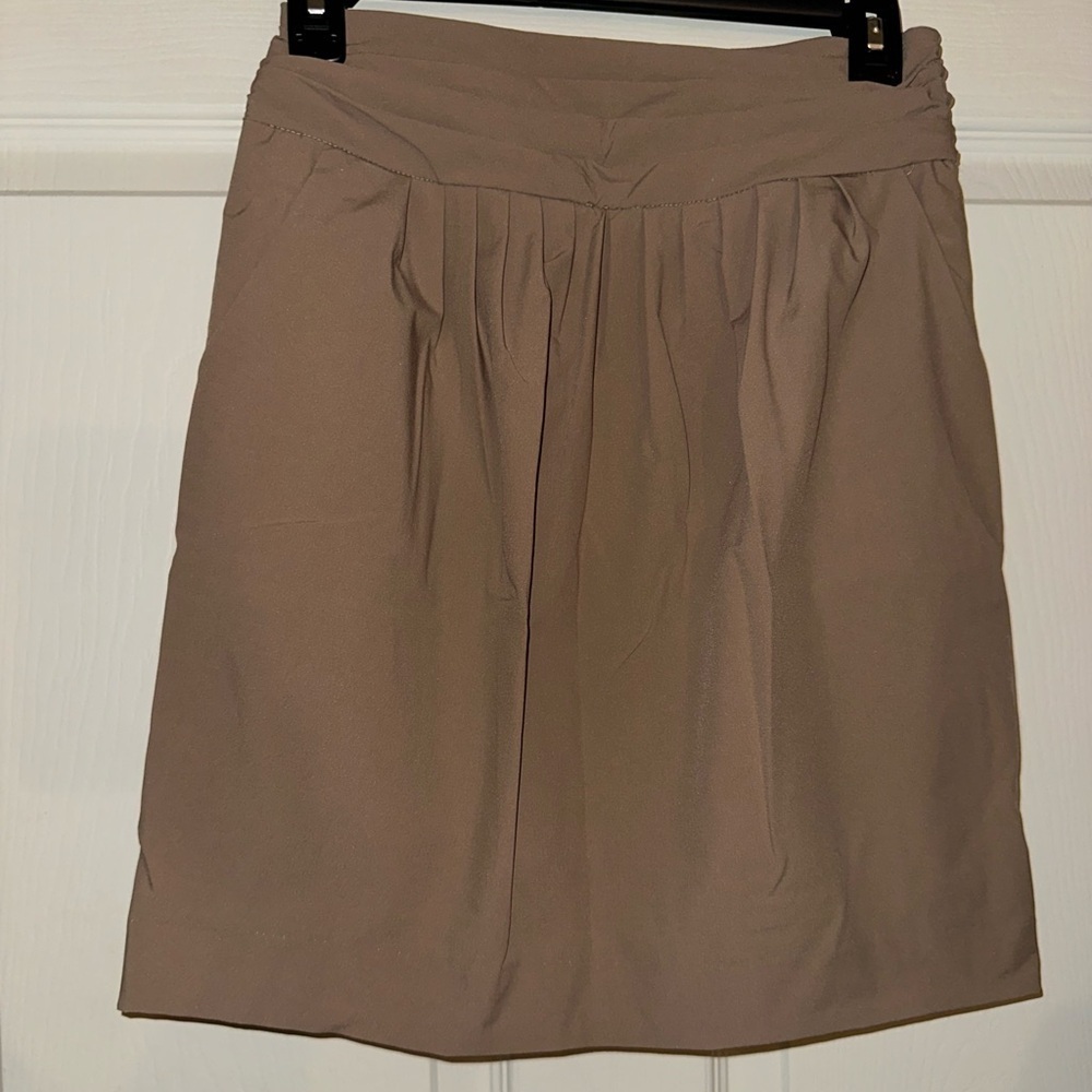 Ropé Picnic women’s tan taupe mini skirt 38 GUC office formal